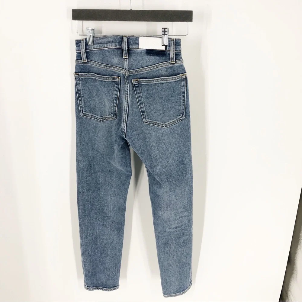 Re/Done High Rise Ankle Crop Jeans sz23 - Picture 4 of 7